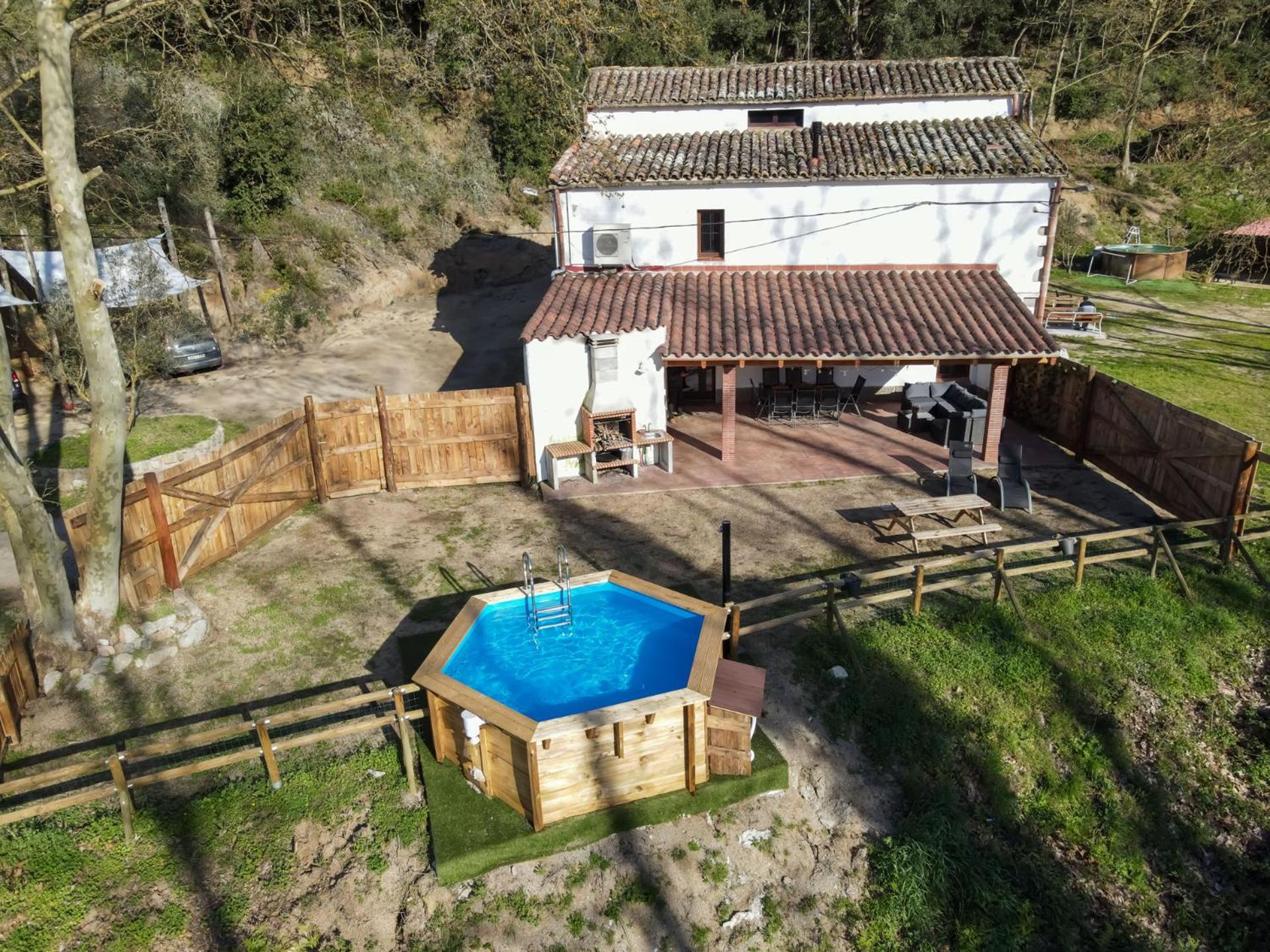 Casa Rural Can Ricos - El Mirador Del Montseny Vallgorguina 외부 사진