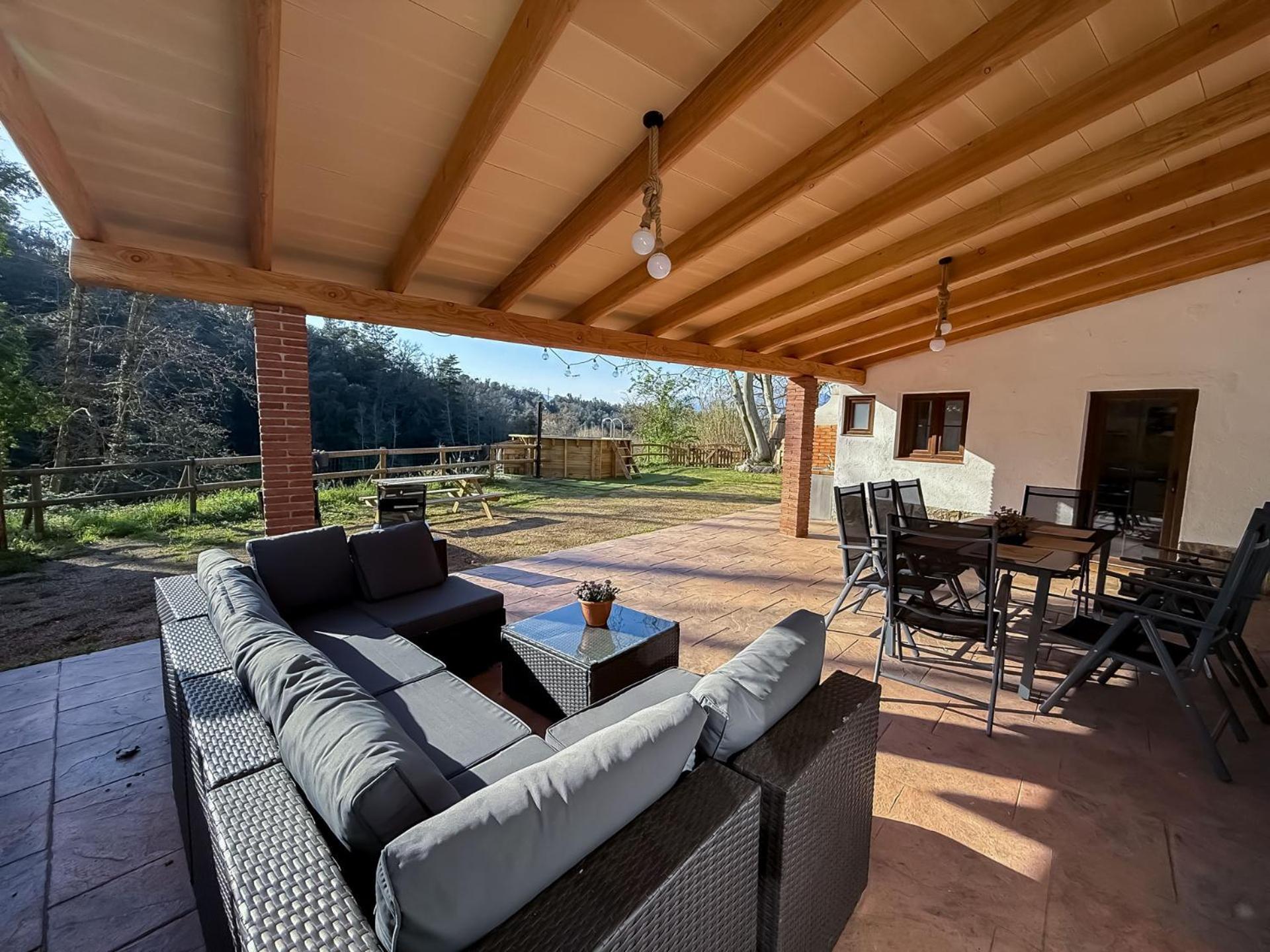 Casa Rural Can Ricos - El Mirador Del Montseny Vallgorguina 외부 사진