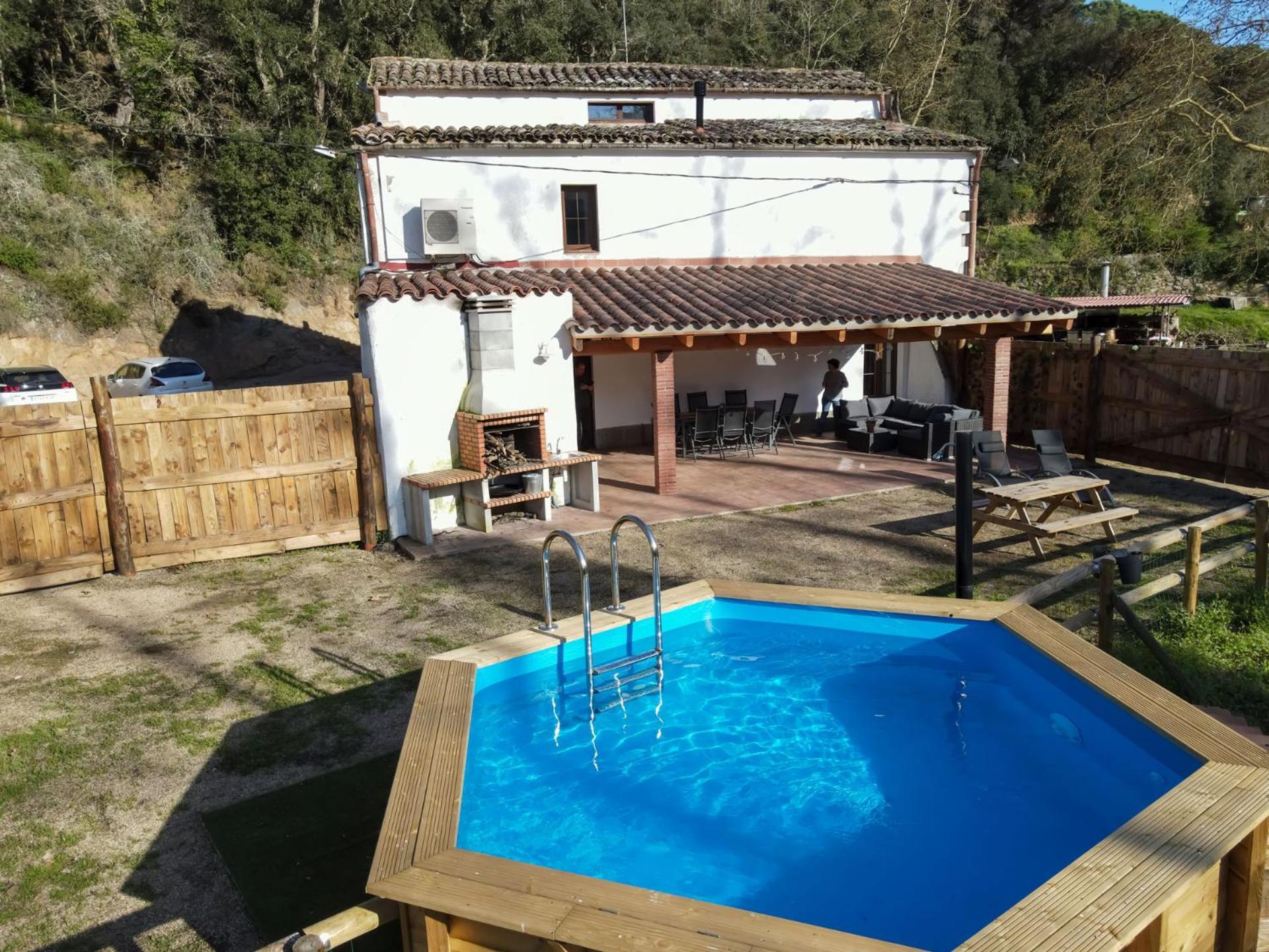 Casa Rural Can Ricos - El Mirador Del Montseny Vallgorguina 외부 사진