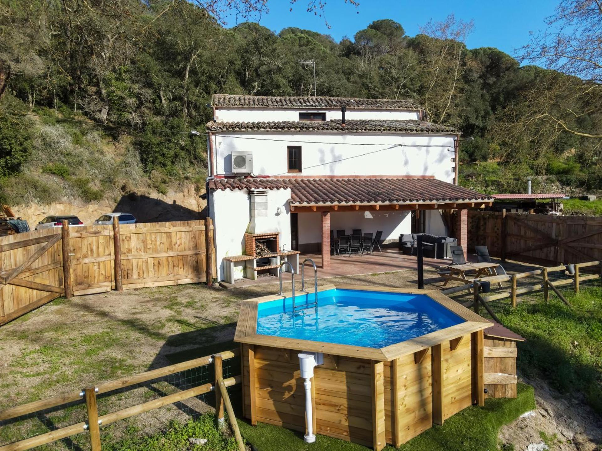 Casa Rural Can Ricos - El Mirador Del Montseny Vallgorguina 외부 사진